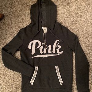 VS PINK quarter zip hoodie